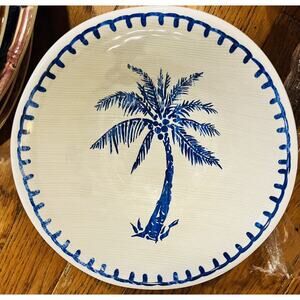 Maker's Mark 6 Piece Melamine Palm Bowl Ikat Tropical Pattern Hawaiian SC